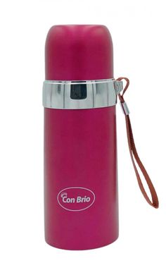 Термос с ремешком Con Brio СВ-381 — розовый, 0,35 л