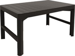 Стол для сада пластиковый Keter Lyon rattan table, Серый