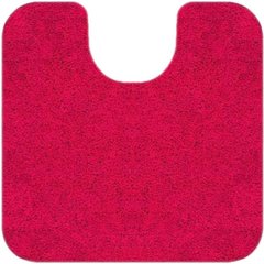 Коврик под унитаз с вырезом Spirella HIGHLAND 55х55 см — красный