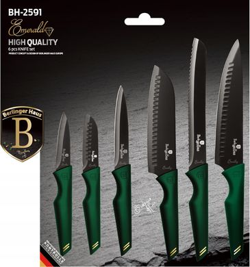 Набор ножей Berlinger Haus Emerald Collection BH 2591 - 6 предметов
