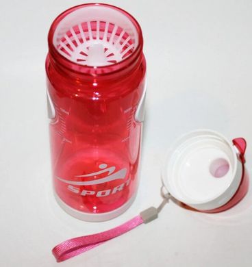 Бутылка пластиковая для воды Henks SB-050 - красный, 500 мл