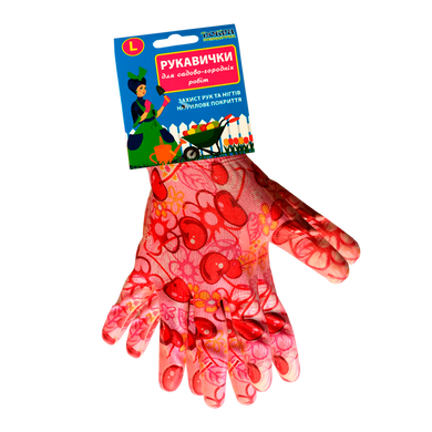 Перчатки для садо-огородных работ Добра Господарочка Вишня 4820086521284 - М