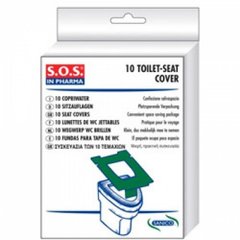 Одноразовые накладки на сиденье унитаза SOS in Pharma Sanico SP039 - 10 шт