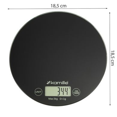 Весы электронные кухонные Kamille 18,5*18,5*2см KM-7108