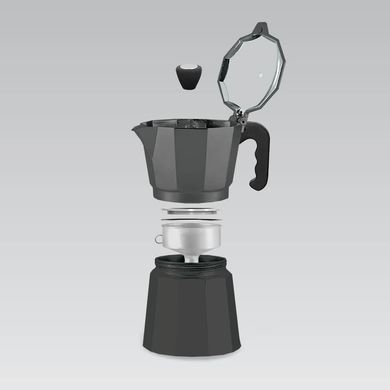 Гейзерная кофеварка эспрессо/мокко MAESTRO MR1666-3-BLACK - 150 мл