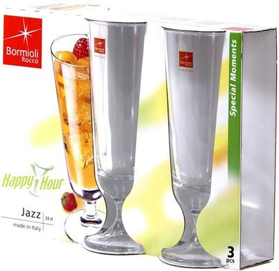 Набор стаканов Bormioli Rocco Jazz (129470CAC021990) - 330 мл, 3 шт