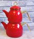 Емальований двоярусний чайник OMS 10800 - 1/2 л, червоний