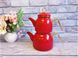 Двухярусный эмалированный чайник OMS 10800 - 1/2 л, красный