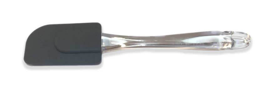 Силіконова лопатка з пластиковою ручкою Con Brio СВ-662 - 24,4х5,1см (сіра)