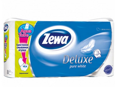 Туалетная бумага Zewa Deluxe Delicate Care 3 слоя 8 рулонов (7322540313345)