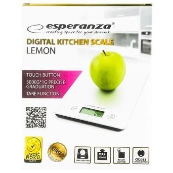 Ваги кухонні Esperanza Lemon EKS002W - 5 кг