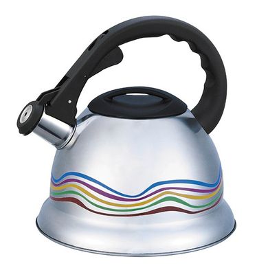 Чайник с сменной цвета рисунка Maestro MR1315 - 3.0 л, Металлик