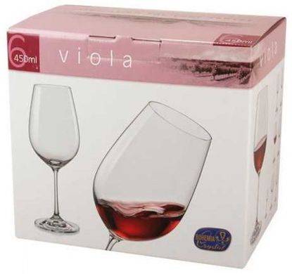 Набір бокалів для вина Bohemia Viola 40729/450 (450 мл, 6 шт)