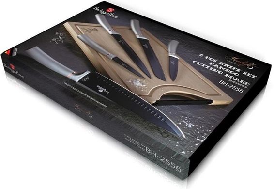 Набір ножів з дошкою Berlinger Haus Moonlight Edition BH-2556 - 6 предметів
