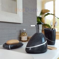 Набор аксессуаров для ванной Spirella Etna Stone, Черный